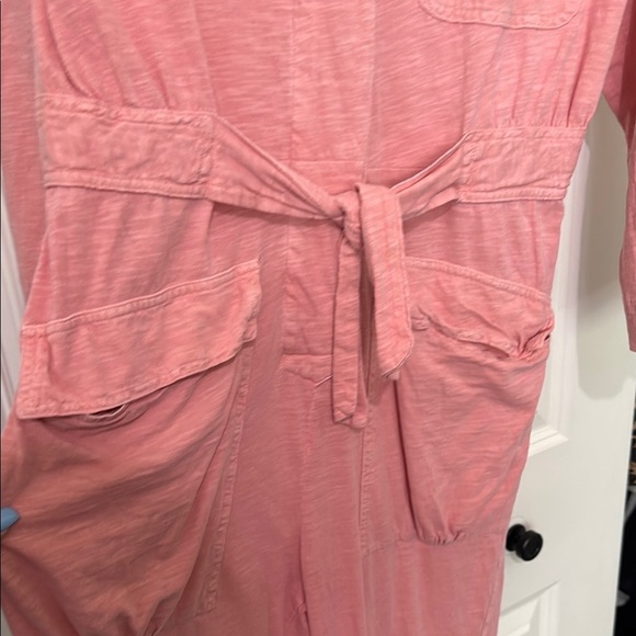 Free People Rusty Wine Pink Button-Up Jumpsuit - Picture 5 of 14